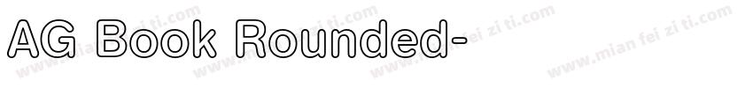 AG Book Rounded字体转换